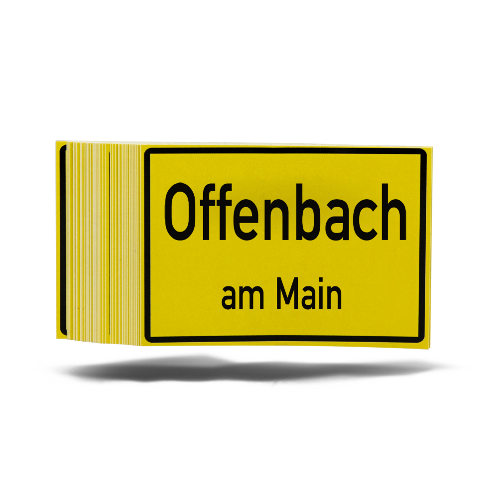 Aufkleber "Stadtschild"
