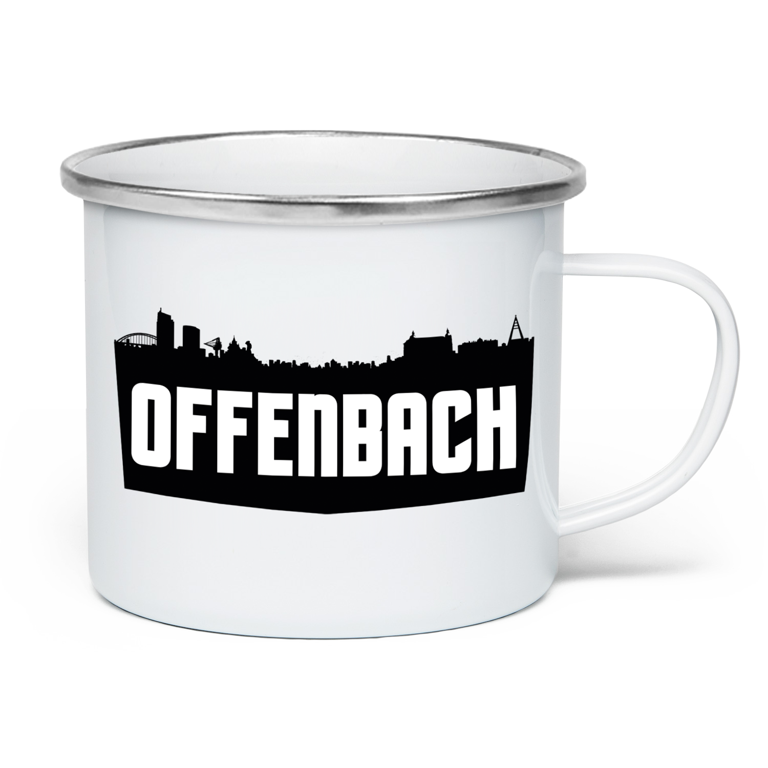 Emaille-Tasse "Skyline"