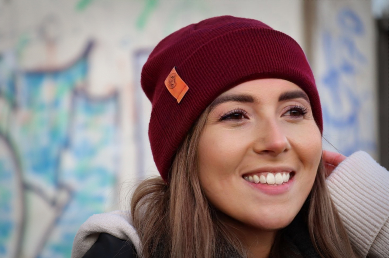 Longbeanie "Burgundy"